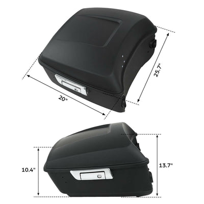 King Pack Trunk Pad Rack Light Speakers Fit For Harley Tour Pak Road Glide 14-21 - Moto Life Products
