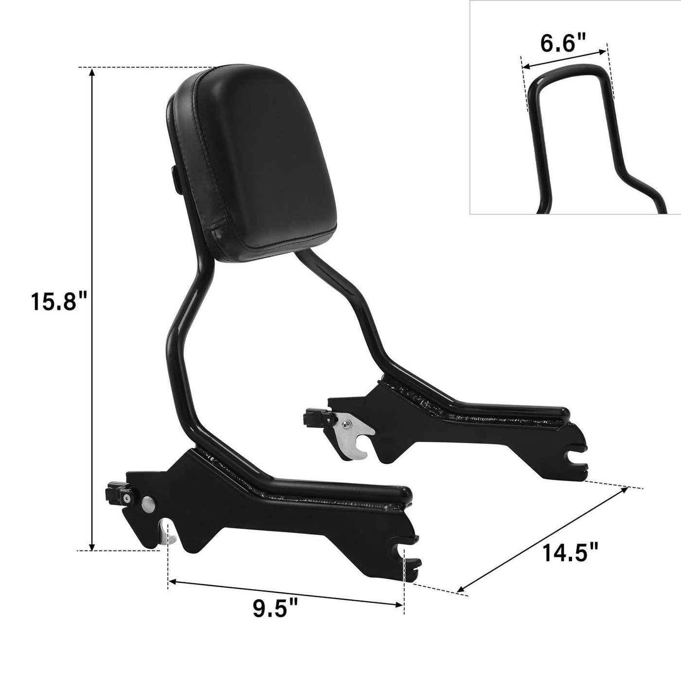 Sissy Bar Backrest &Docking Hardware Kit Fit For Harley Softail FLFB FLFBS 18-22 - Moto Life Products