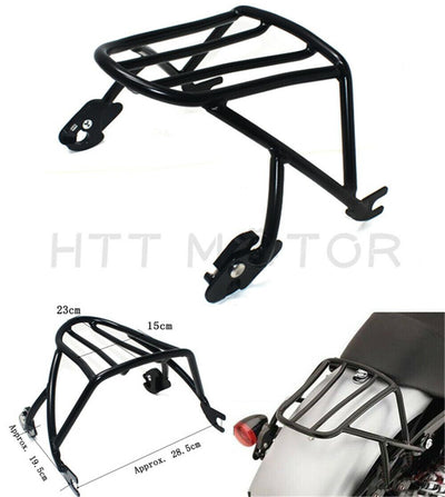 Black Luggage Rack Solo Seat for Harley Davidson Sportster XL883 1200 2004-2018 - Moto Life Products