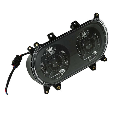 LED Dual Headlight Lamp Projector Fit For Harley Touring Road Glide 2015-2022 - Moto Life Products