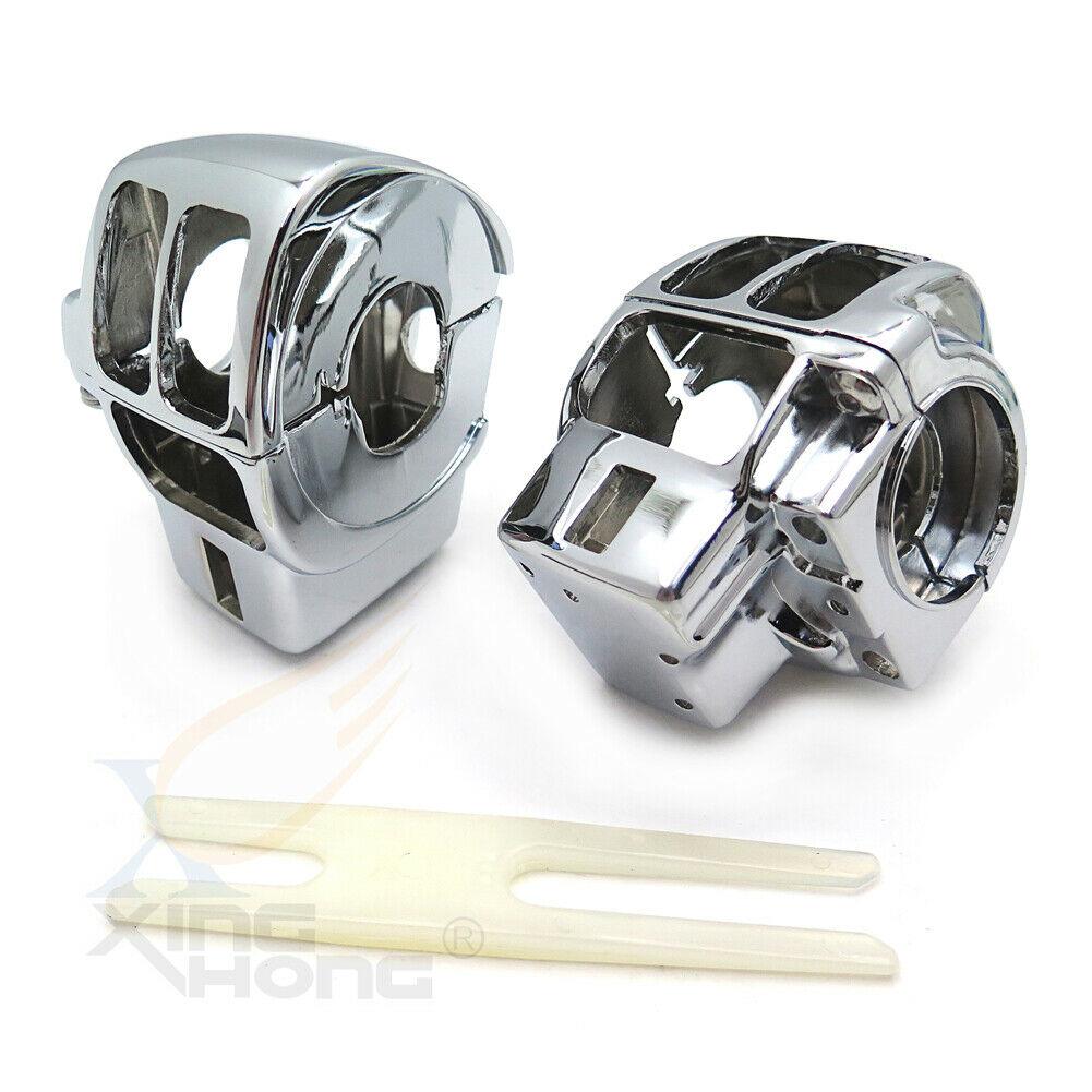 Chrome Switch Housing Cover For Road Electra Glide FLHTC FLHT FLHX FLTRX - Moto Life Products
