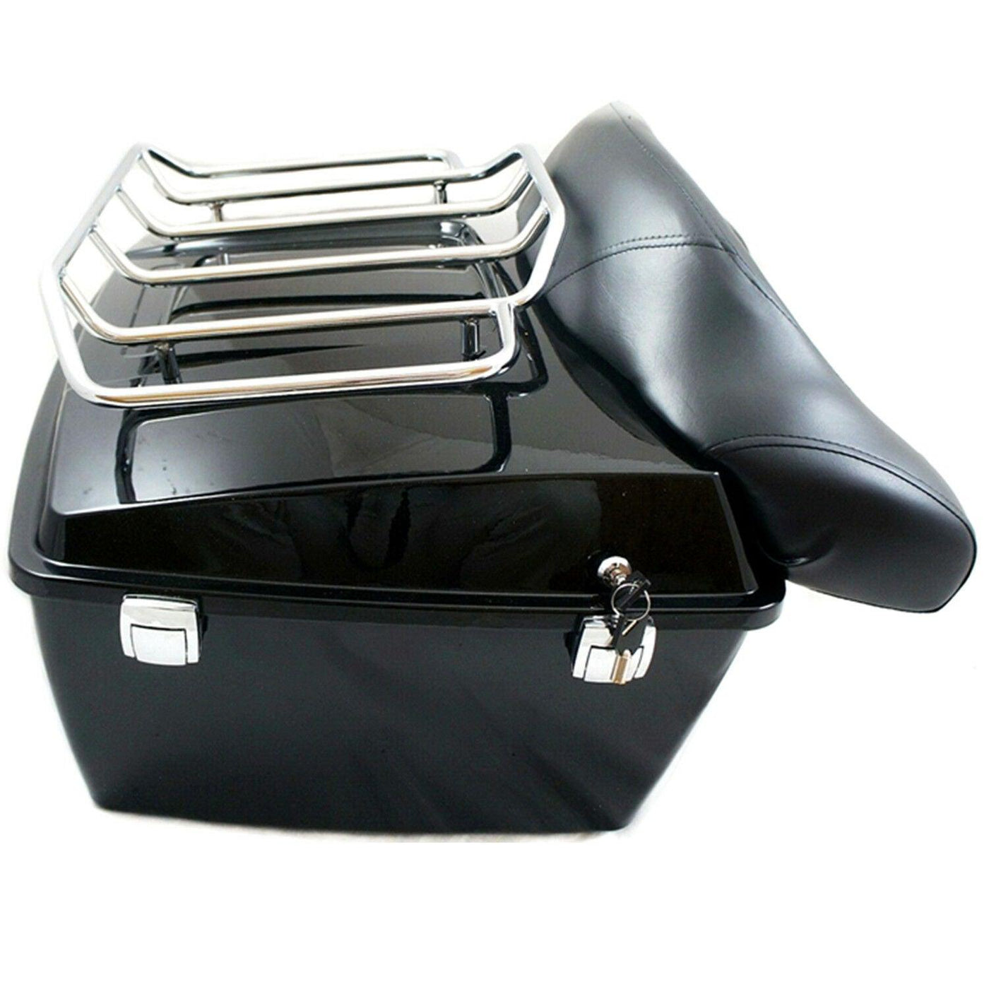 King Tour Pack Trunk w/ Mounting Luggage Rack For Harley Davidson Touring 09-13 - Moto Life Products