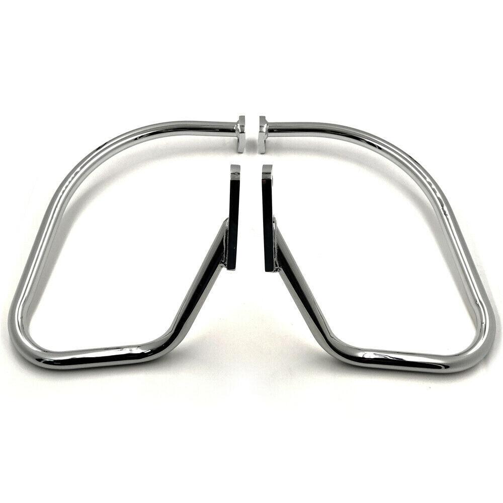 Chrome Saddlebag Guard Rail Crash Bar For Harley Softail Heritage Springer FLSTS - Moto Life Products