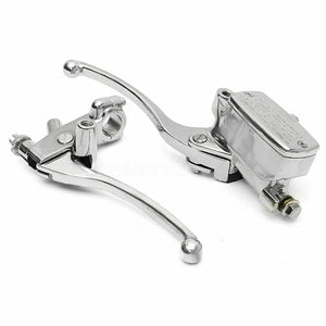 7/8" Motorcycle Handlebar Hydraulic Brake Master Cylinder & Clutch Lever Chrome - Moto Life Products