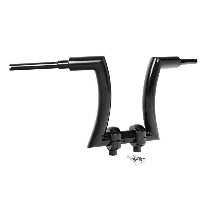 14" Rise 2'' Ape Hanger Handlebar Risers Fit For Harley Sportster Softail Black - Moto Life Products