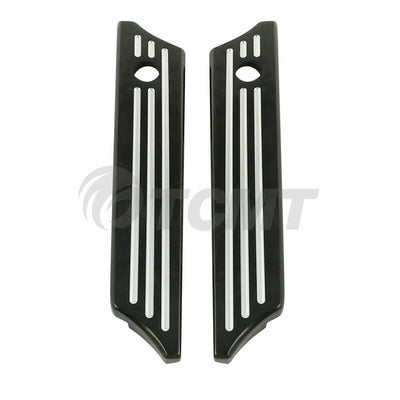 Black CNC Saddlebag Latch Covers For Harley Road King Electra Street Glide 14-20 - Moto Life Products