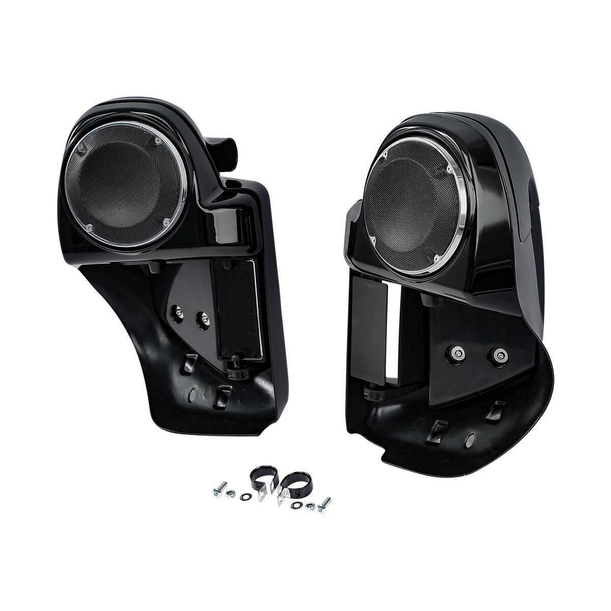 Lower Vented Fairing 6.5" Speaker Box Pod Fit For Harley Touring Road King 14-22 - Moto Life Products