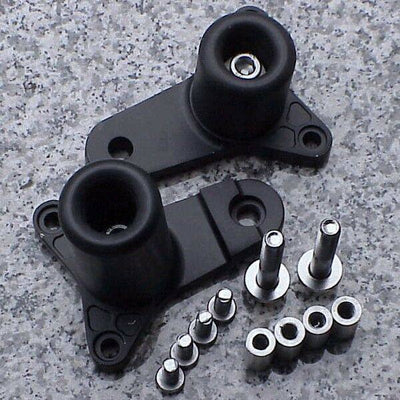 2011-2020 Suzuki GSXR600 GSXR750 GSXR 600 750 BLACK NO-CUT FRAME SLIDERS - Moto Life Products