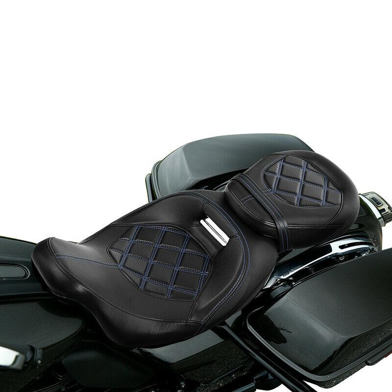 Driver Passenger Seat Fit For Harley Touring Road King Electra Glide 2009-2021 - Moto Life Products