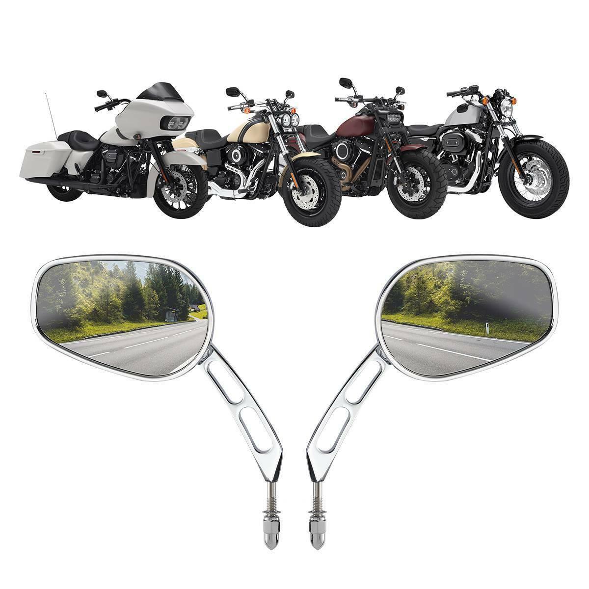 Chrome Rearview Mirrors Fit For Harley CVO Tri Electra Street Glide Freewheeler - Moto Life Products