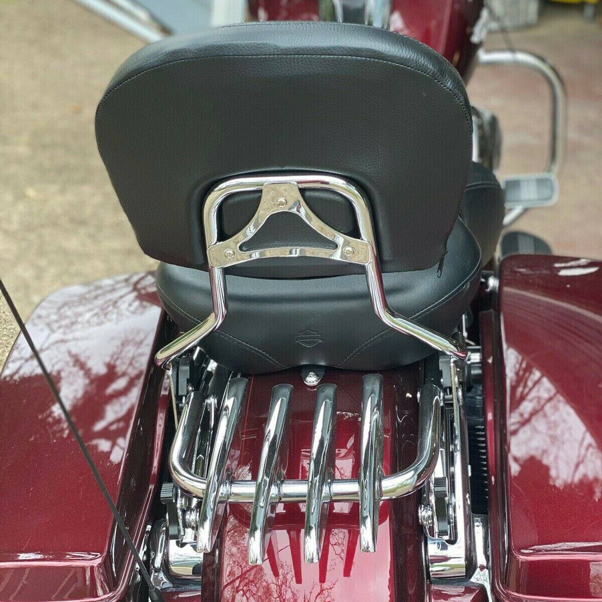 Sissy Bar w/ Backrest Stealth Luggage Rack For Harley Davidson 2009-21 Touring - Moto Life Products