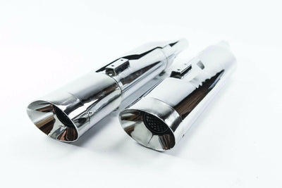 Monster  Slip-On Mufflers Harley Davidson Oval Exhaust Pipes Touring Glide - Moto Life Products
