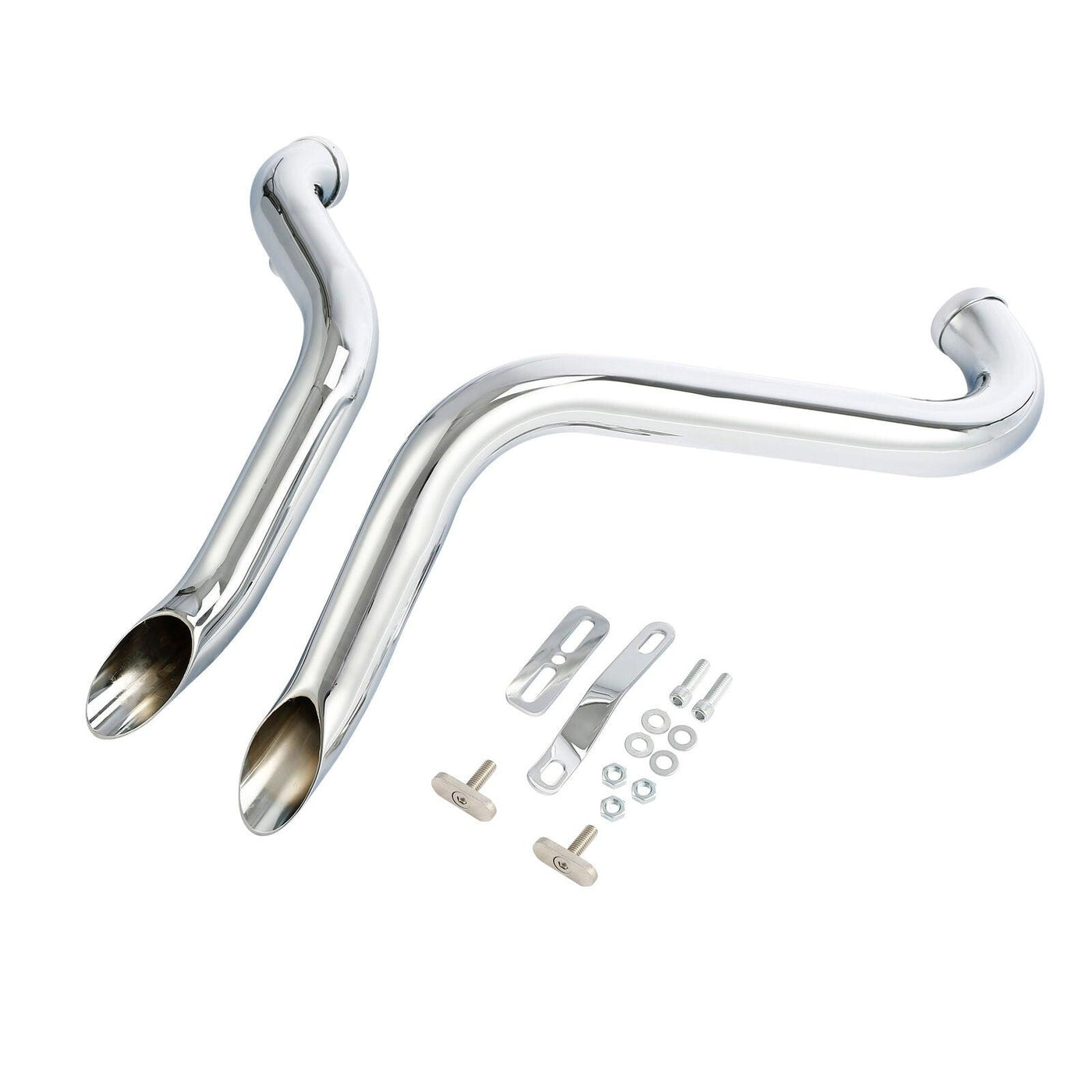 1.75" Pipes Exhaust Fit For Harley Touring 84-16 Sportster 86-13 Softail  86-17 - Moto Life Products