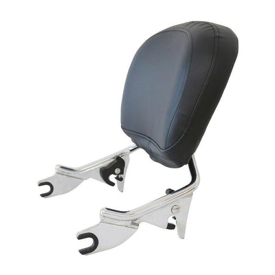 Backrest Sissy Bar Detachable Low-Profile Pad Upright Fit Harley Touring 09-UP - Moto Life Products