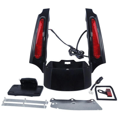 Rear Fender Extension Fascia W/ LED Light For Harley Touring Street Glide 09-13 - Moto Life Products