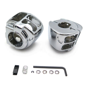 Chrome Switch Housing Cover For Harley Sportster Dyna Softail V-Rod 2002-2010 - Moto Life Products