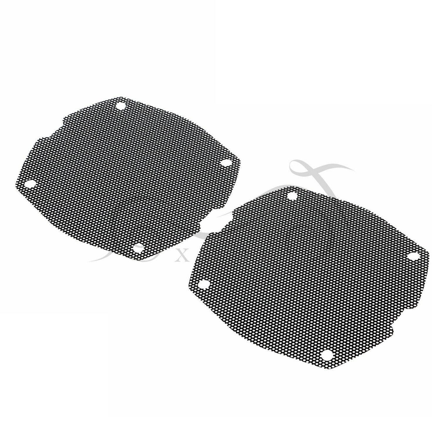 Black Mesh Front Fairing Speaker Grill Grilles Covers For Harley Touring Batwing - Moto Life Products