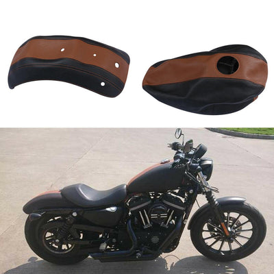 Leather Gas Tank Cover Fender Protector For Harley Sportster Iron 883  Iron1200 - Moto Life Products