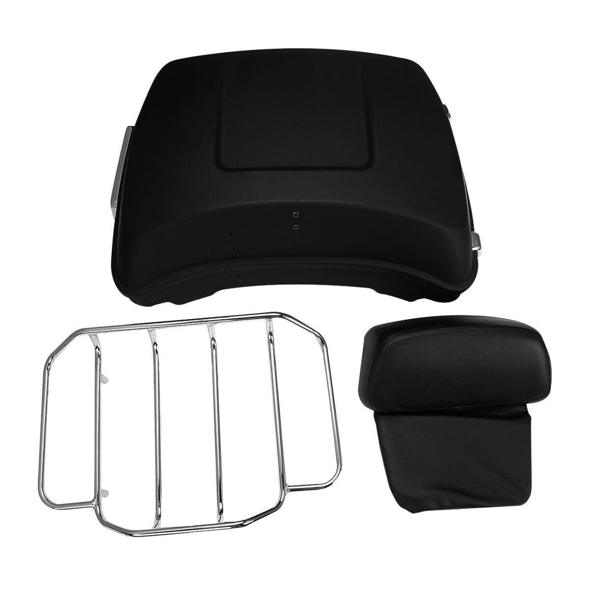 5.5" Razor Tour Pack Trunk Backrest Rack Set Fit For Harley Road Glide 2014-2022 - Moto Life Products
