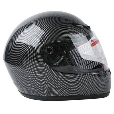 🔥 Motorcycle Carbon Fiber Flip Up Full Face Street Adult Helmet DOT S M L XL - Moto Life Products
