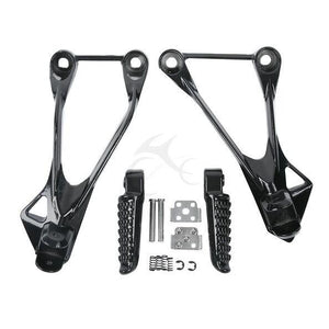 Black Rear Footrest Foot Pegs For KAWASAKI Ninja ZX6R 2005-2008 ZX636 05-06 2007 - Moto Life Products