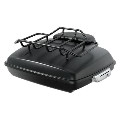 Matte Black Razor Pack Trunk Pad Top Rack Fit For Harley Tour Pak Touring 14-21 - Moto Life Products