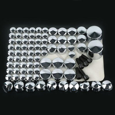 Motorcycle Chrome Bolts Caps Topper Cover Fit For Harley Softail Twin Cam 07-13 - Moto Life Products