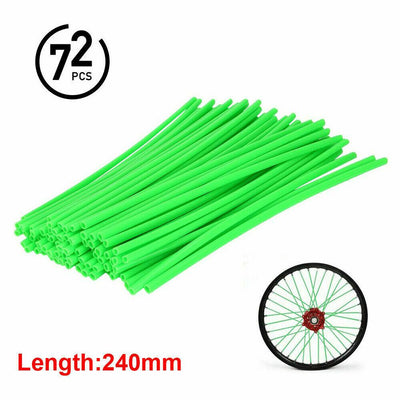 72Pcs Motorcycle Dirt Bike Spoke Skins Covers Wraps Wheel Rim Guard Protector US - Moto Life Products