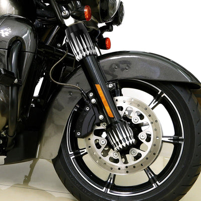 Front Fork Slider Covers Fit For Harley Touring Street Electra Glide 1984-2013 - Moto Life Products