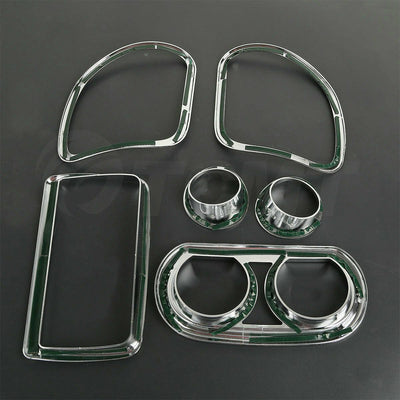 Chrome ABS Inner Fairing Speedometer Trim Kit Fit For Harley Road Glide 15-22 - Moto Life Products