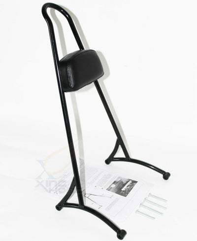 20" Tall Black Sissy Bar for 2004-2015 Harley Sportster XL883 1200 - Moto Life Products