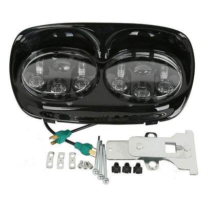 5.75" Dual LED Projector Headlight Lamp Fit For Harley Road Glide FLTR 1998-2013 - Moto Life Products