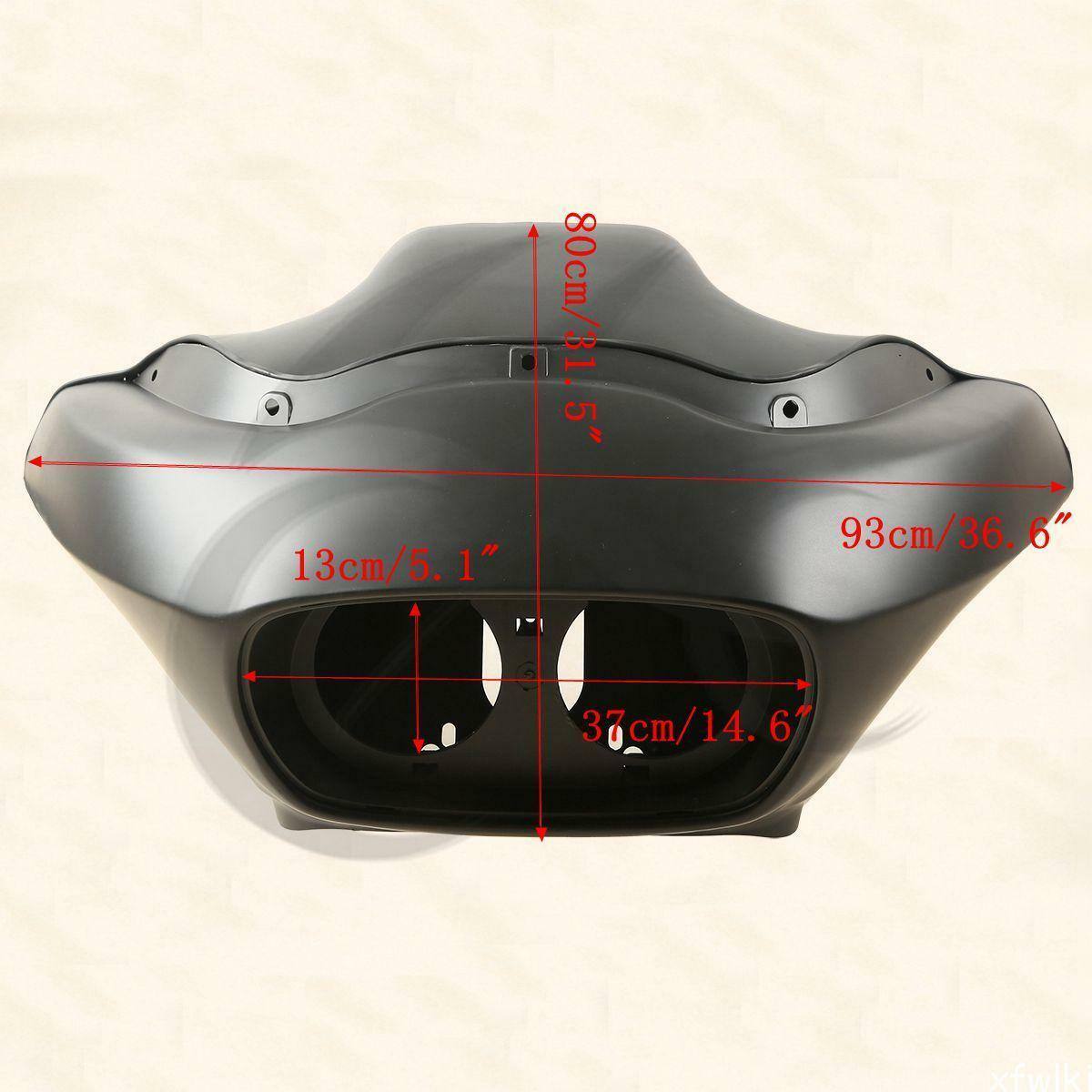 Vivid Black Injection ABS Inner & Outer Fairing For Harley Road Glide 1998-2013 - Moto Life Products