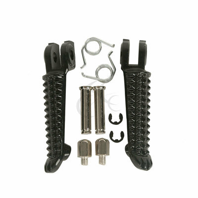 Front Footrest Foot Pegs Peg Fit For Yamaha YZF R1 YZF R6 R6S Black 2008 2009 - Moto Life Products