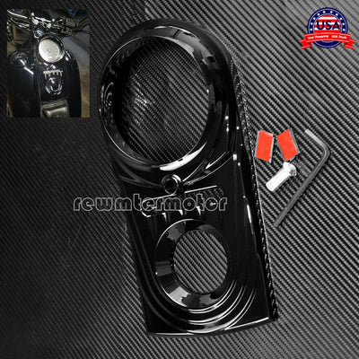 Dash Panel Insert Cover Fit For Harley Softail Dyna FXDWG FXSTC 1993-2015 Black - Moto Life Products