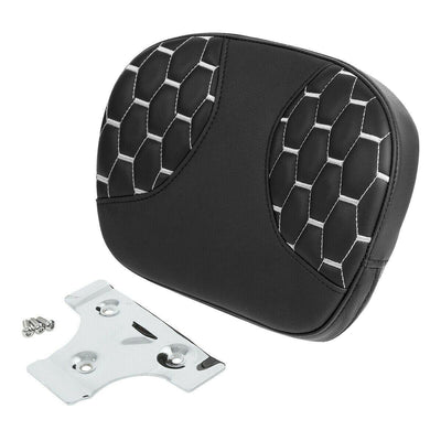 Driver Passenger Seat Backrest Pad Fit For Harley Touring Road King FLHR 09-21 - Moto Life Products