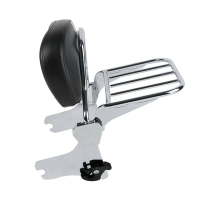 Backrest Sissy Bar Luggage Rack w/ Docking Kit Fit For Harley Road King 97-08 07 - Moto Life Products