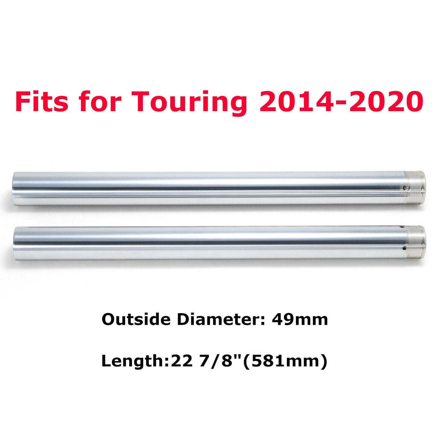 49mm Fork Tubes For Harley Touring Street Glide Road King FLHX FLHTK 2014-2021 - Moto Life Products