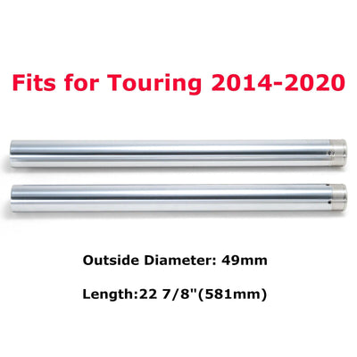 49mm Fork Tubes For Harley Touring Street Glide Road King FLHX FLHTK 2014-2021 - Moto Life Products