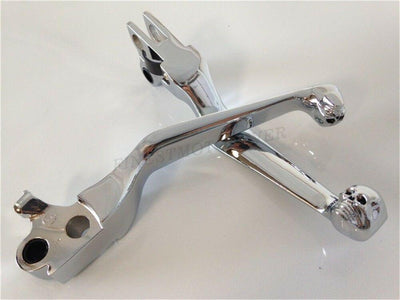 Chrome Brake Clutch Lever Fit For Harley Davidson Xl Sportster 883 1200 Softail - Moto Life Products