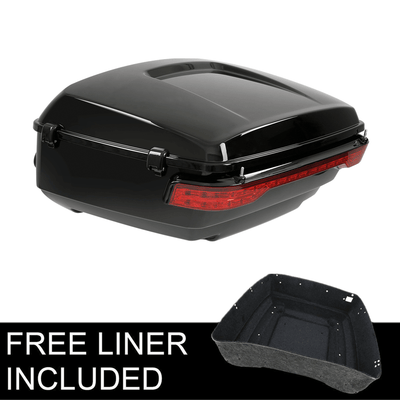 King Pack Trunk Black Latch LED Tail Light Fit For Harley Tour Pak Touring 14-22 - Moto Life Products