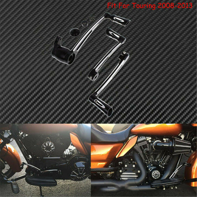 Black CNC Brake Arm Heel Toe Gear Shifter Lever Pedal Peg Fit For Touring 08-13 - Moto Life Products