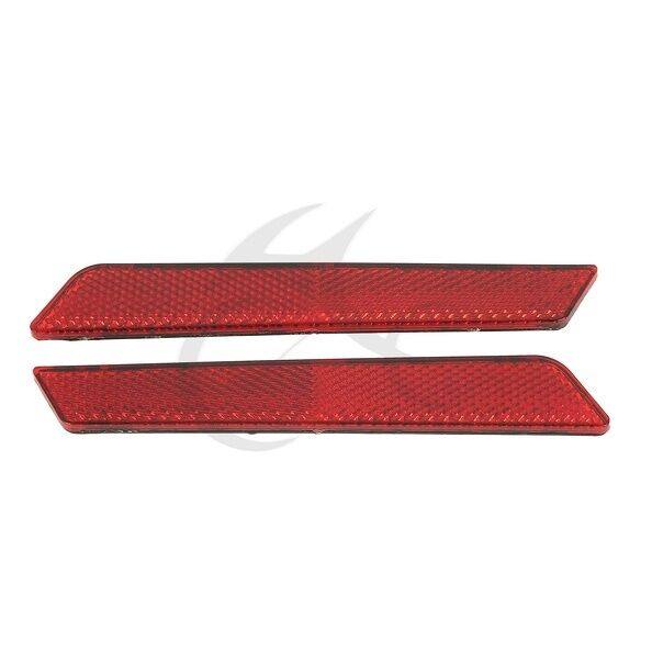 Saddlebag Latch Cover Red Reflector Fit For Harley Touring Road Glide 2014-2022 - Moto Life Products