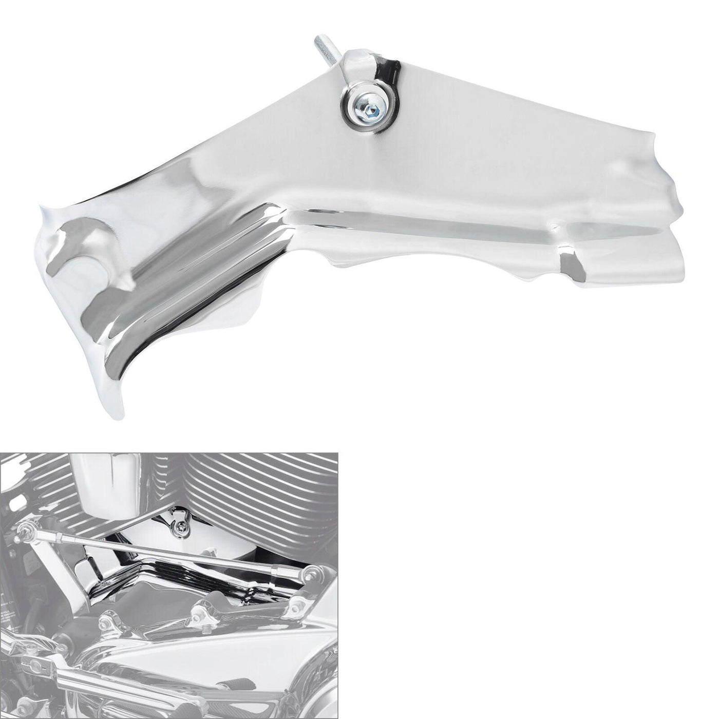 Chrome Cylinder Base Cover Fit For Harley Touring Road Glide Road King 2017-2022 - Moto Life Products
