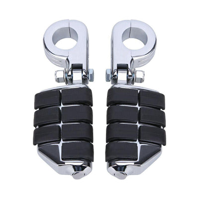 Chrome Highway Engine Guard Foot Pegs For Harley Touring Road King Street Glide - Moto Life Products