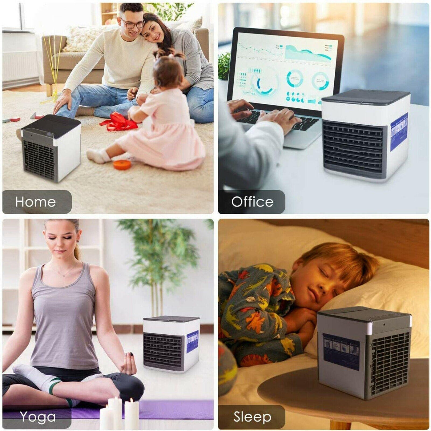 Personal Air Cooler Fan, Portable Air Conditioner, Humidifier,Purifier 3 in 1 - Moto Life Products