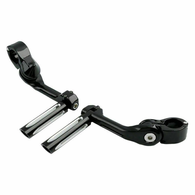 1.25'' Adjustable Highway Footrest Peg Long Angled Mount Fit For Harley Touring - Moto Life Products