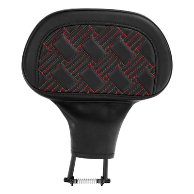 Red Stitching Rider Driver Backrest Pad Fit For Harley Road Glide Electra Glide - Moto Life Products
