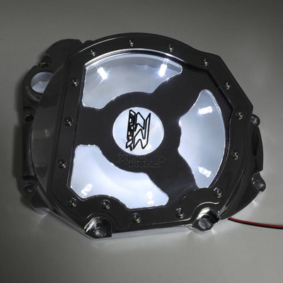 White LED See through Engine Clutch cover for Suzuki GSXR 01-08 GSXS1000 16-20 - Moto Life Products