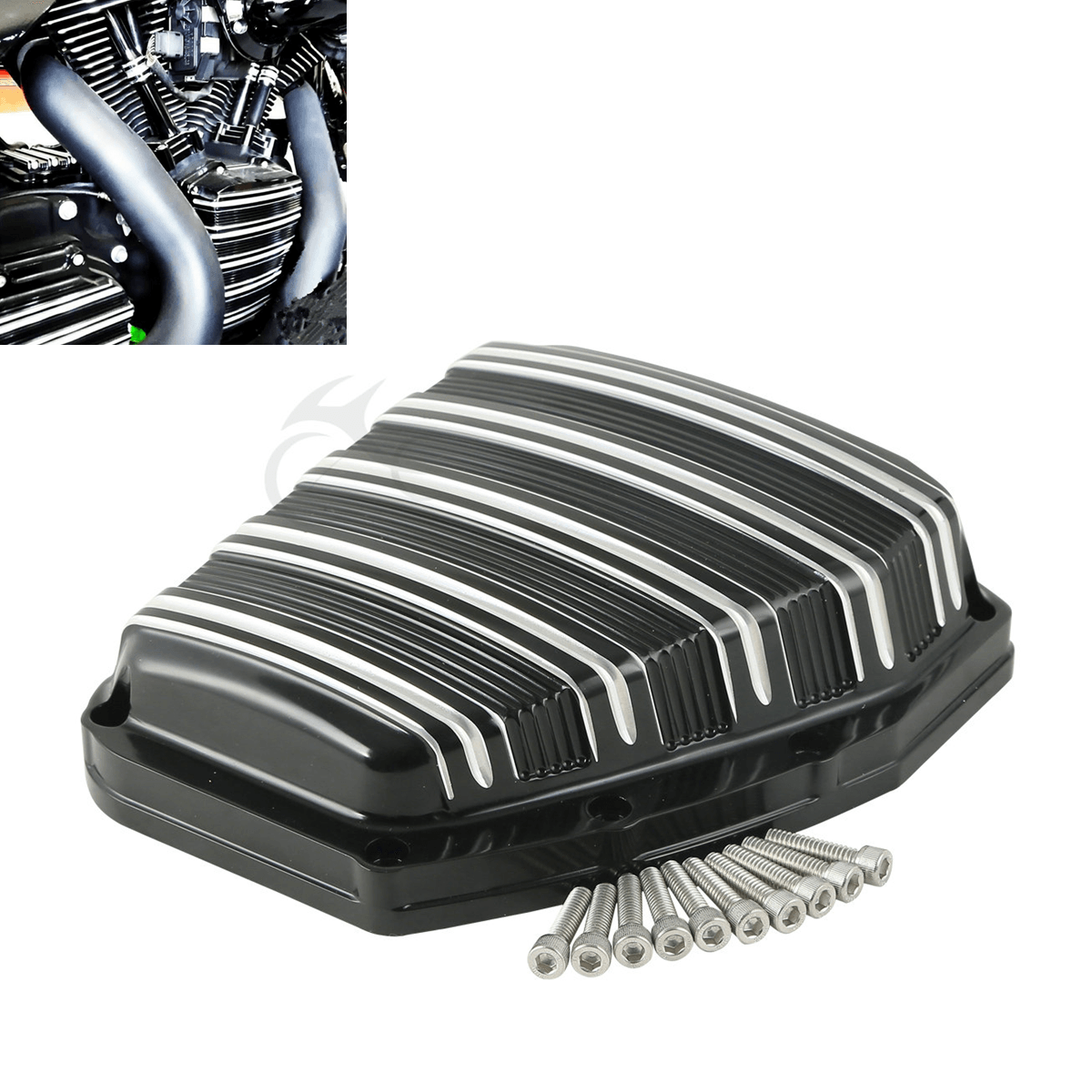 Cam Cover Fit For Harley Twin Cam Touring Dyna Softail Blackline Breakout Black - Moto Life Products